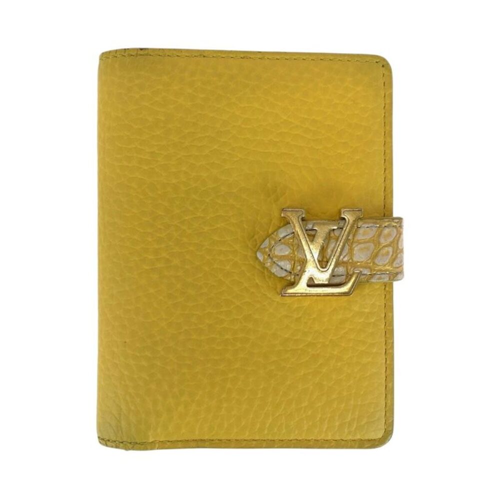 Louis Vuitton Vertical Wallet Compact Leather Wallet